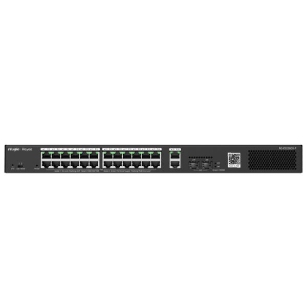 Reyee 26 Port Gigabit with 24 PoE 370W 2SFP Smart Managed Switch | RG-ES228GS-P